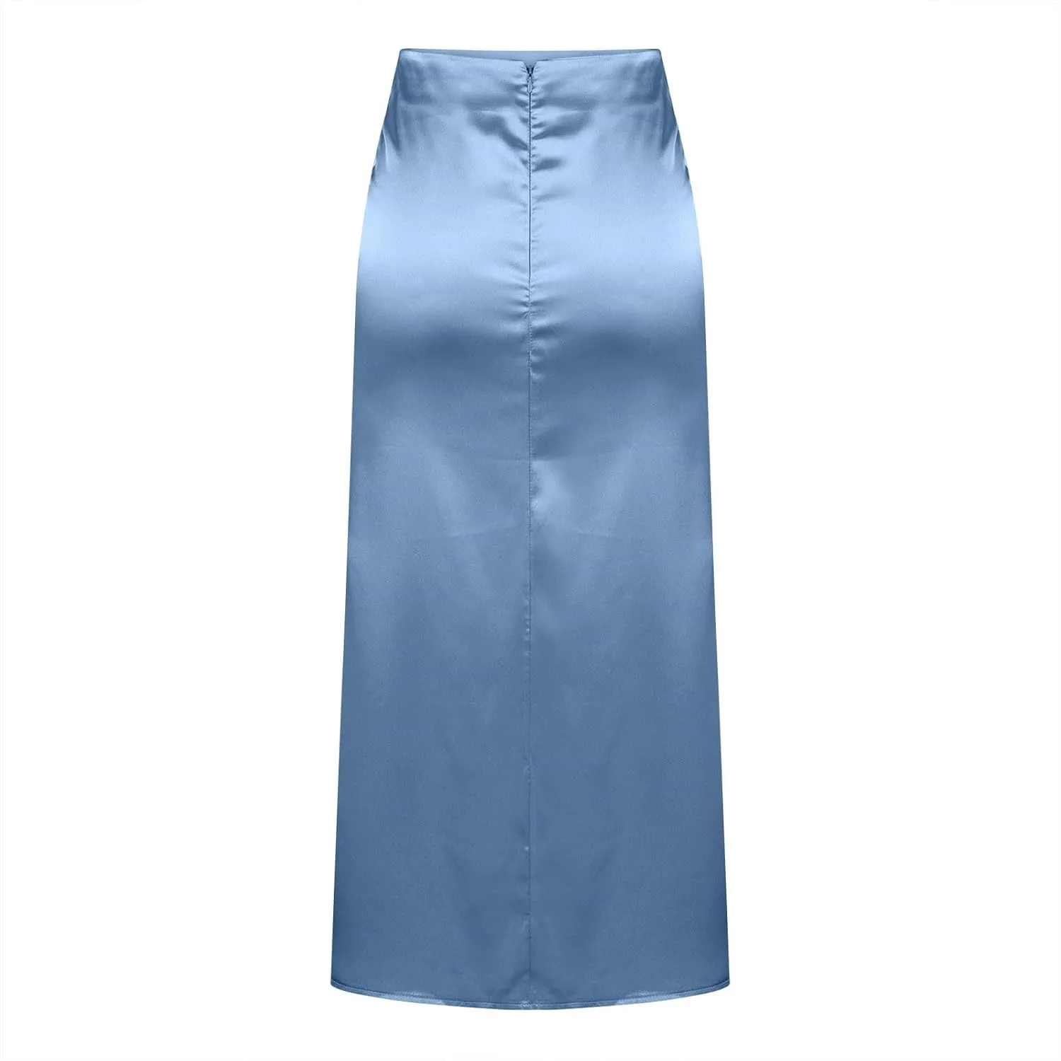 2025 Women Long Satin Summer Skirt Elegant High Waist Cocktail Party Wedding Maxi Skirts A-Line Casual Comfy Skirt