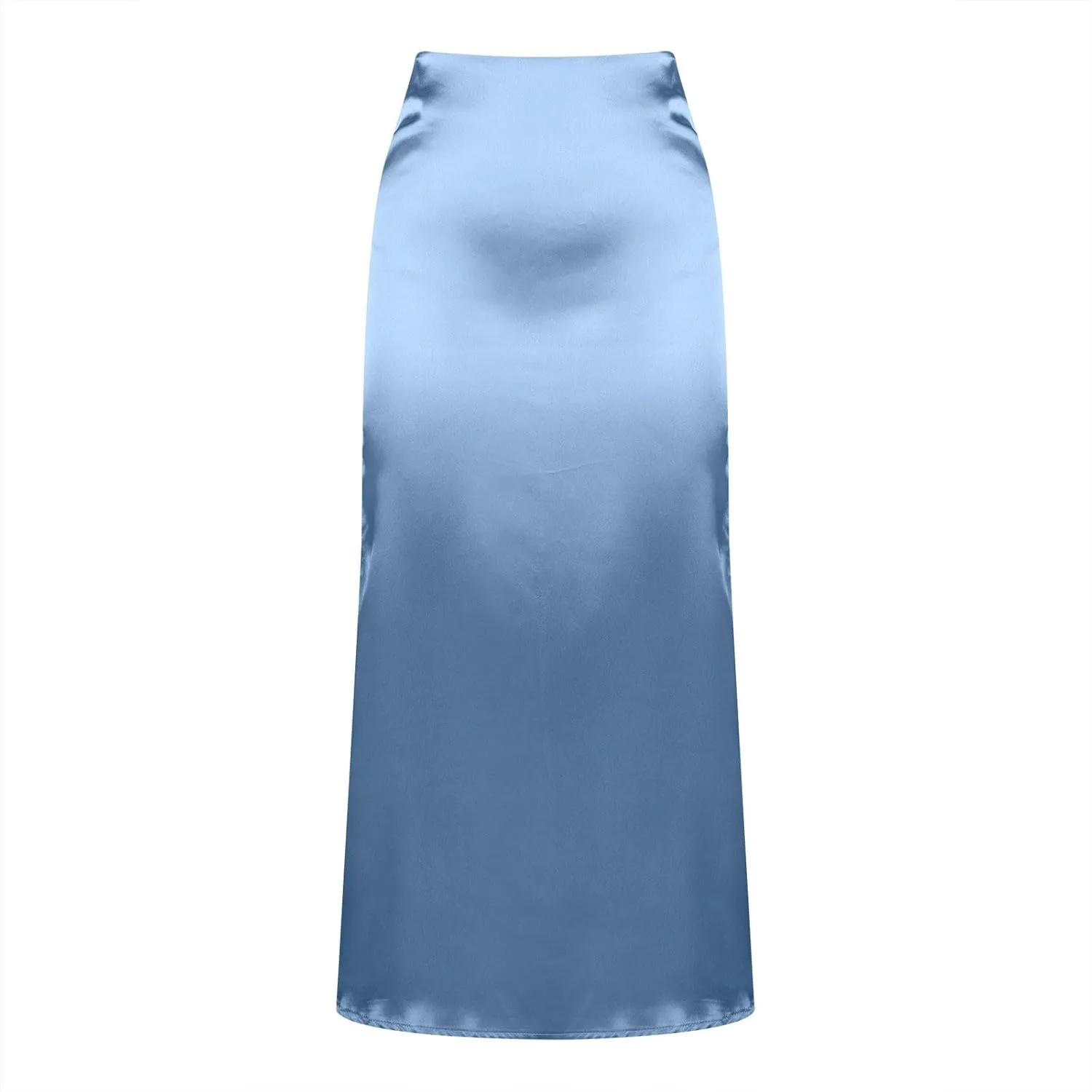 2025 Women Long Satin Summer Skirt Elegant High Waist Cocktail Party Wedding Maxi Skirts A-Line Casual Comfy Skirt