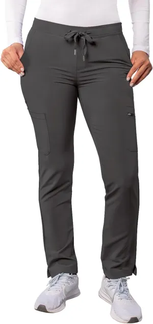 Adar Addition Scrubs for Women - Skinny Leg Cargo Drawstring Scrub Pants