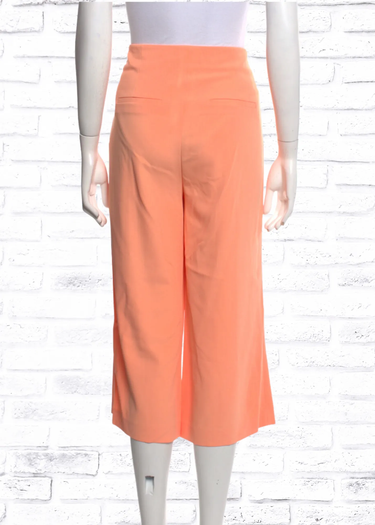 Alice   Olivia Coral Wide-Leg Cropped Pants