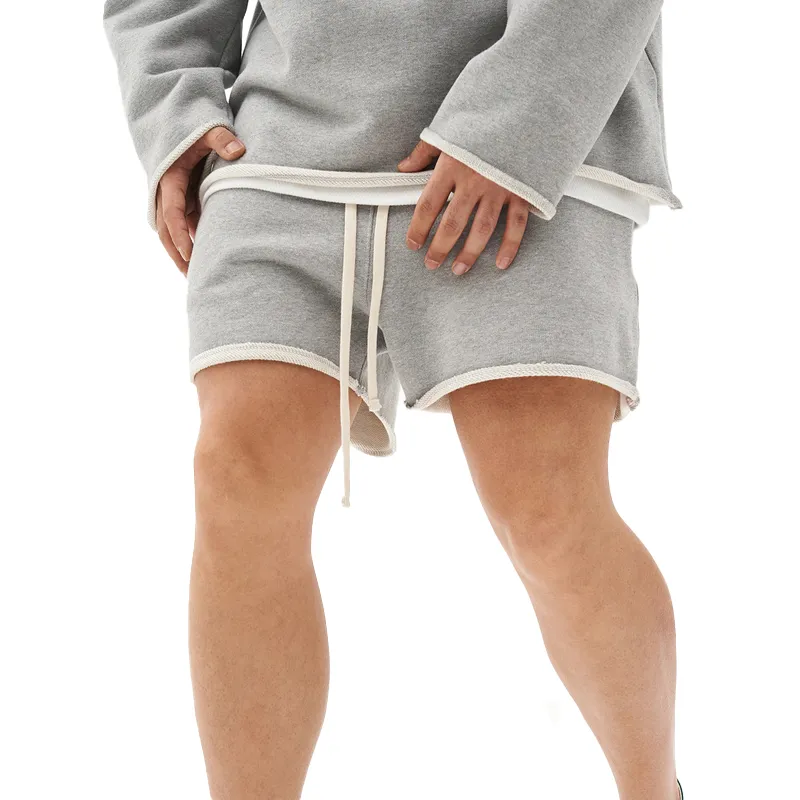 BACKWOODS | Men's Washed Raw Edge Loose Fit Shorts