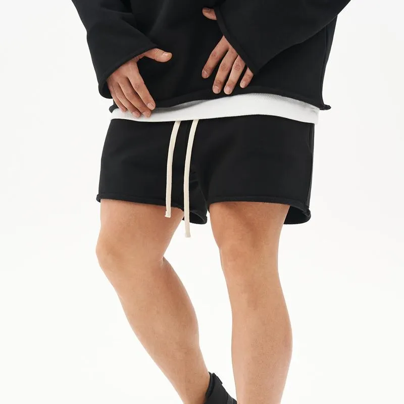 BACKWOODS | Men's Washed Raw Edge Loose Fit Shorts