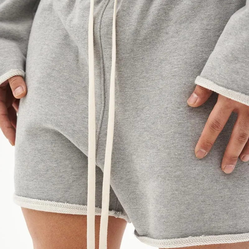 BACKWOODS | Men's Washed Raw Edge Loose Fit Shorts