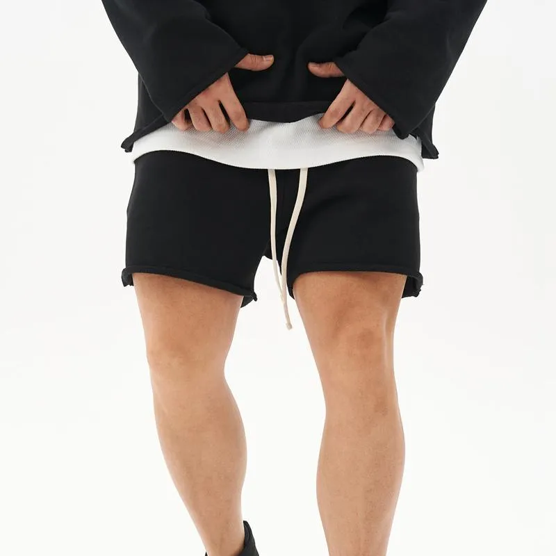 BACKWOODS | Men's Washed Raw Edge Loose Fit Shorts