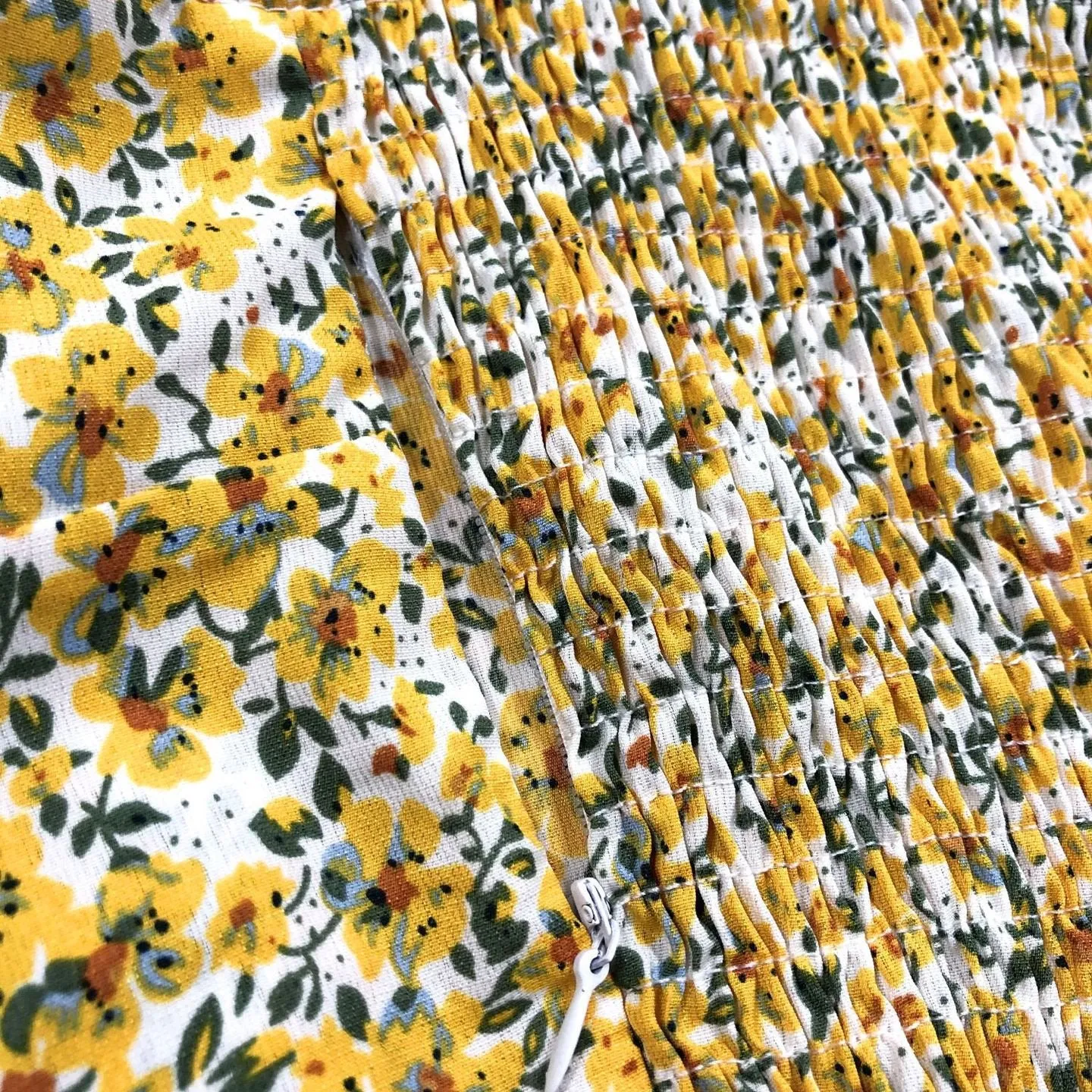 Beach Print Boho Yellow Long Split Dress