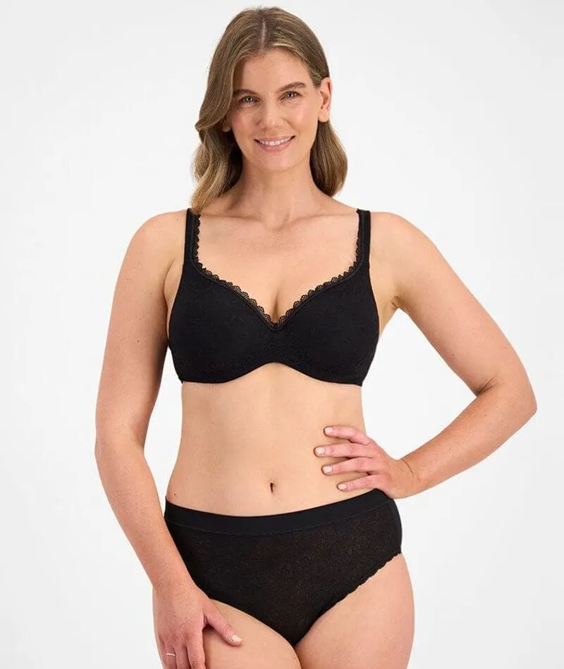 Berlei Barely There Lace Bra - Black