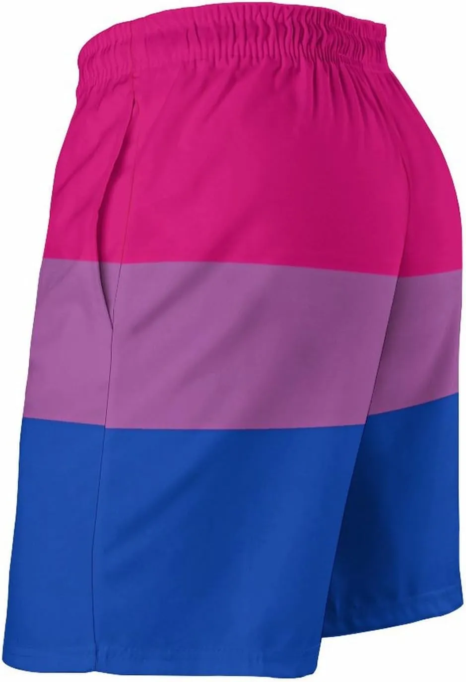 Bisexual Proud Flag Men's Swim Trunks Quick Dry Bathing Suit Swimming Board Shorts Beach Swimwear