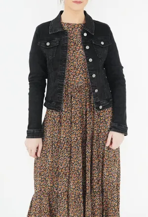 Black Classic Denim Jacket
