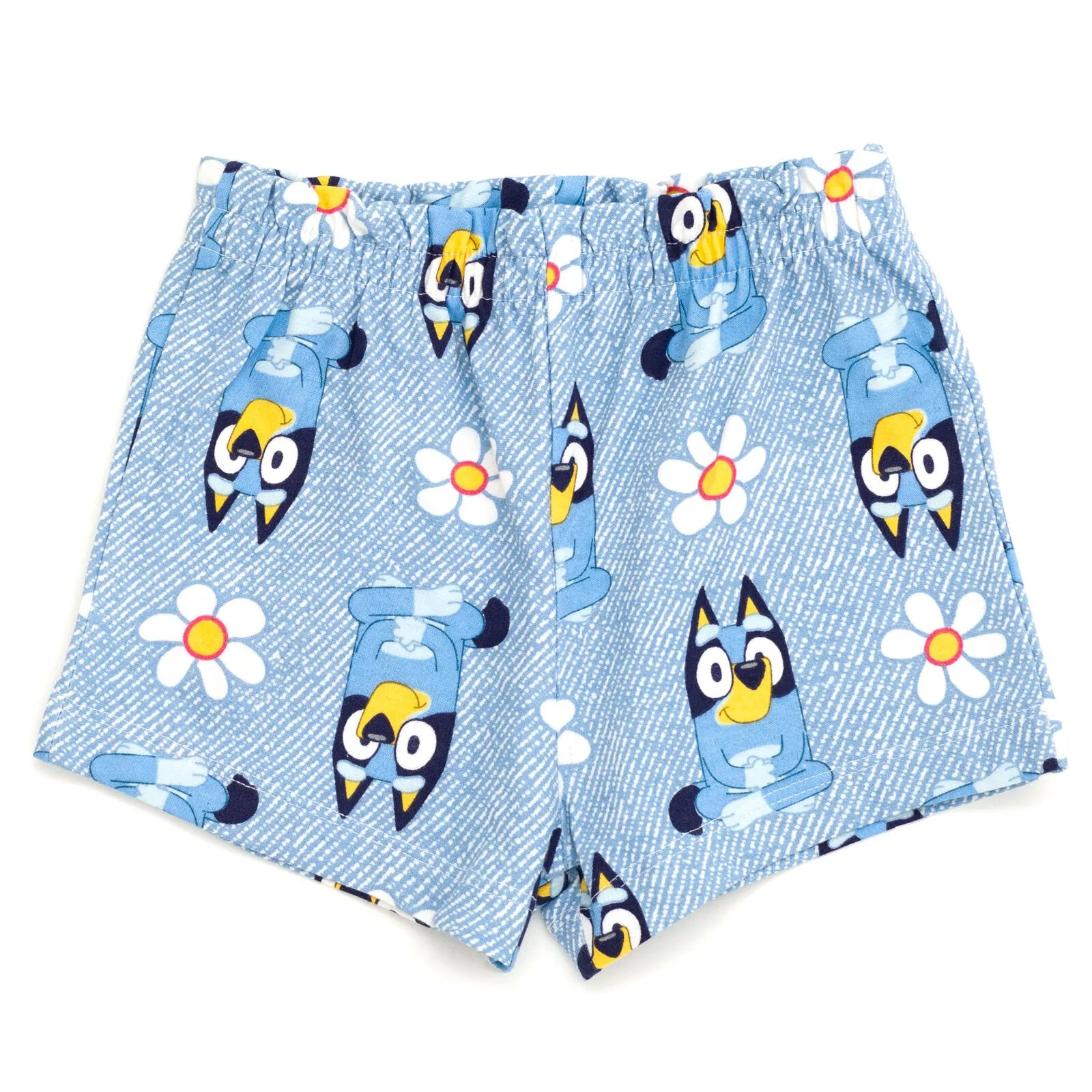 Bluey Girls T-Shirt and French Terry Shorts Outfit Set Toddler to Little Kid