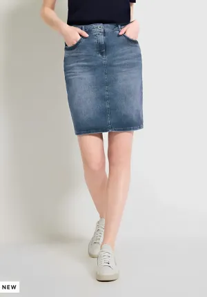 Cecil Sequin Denim Skirt