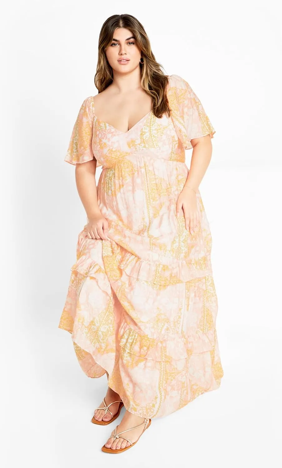 City Chic Women's Marci Print Maxi Dress