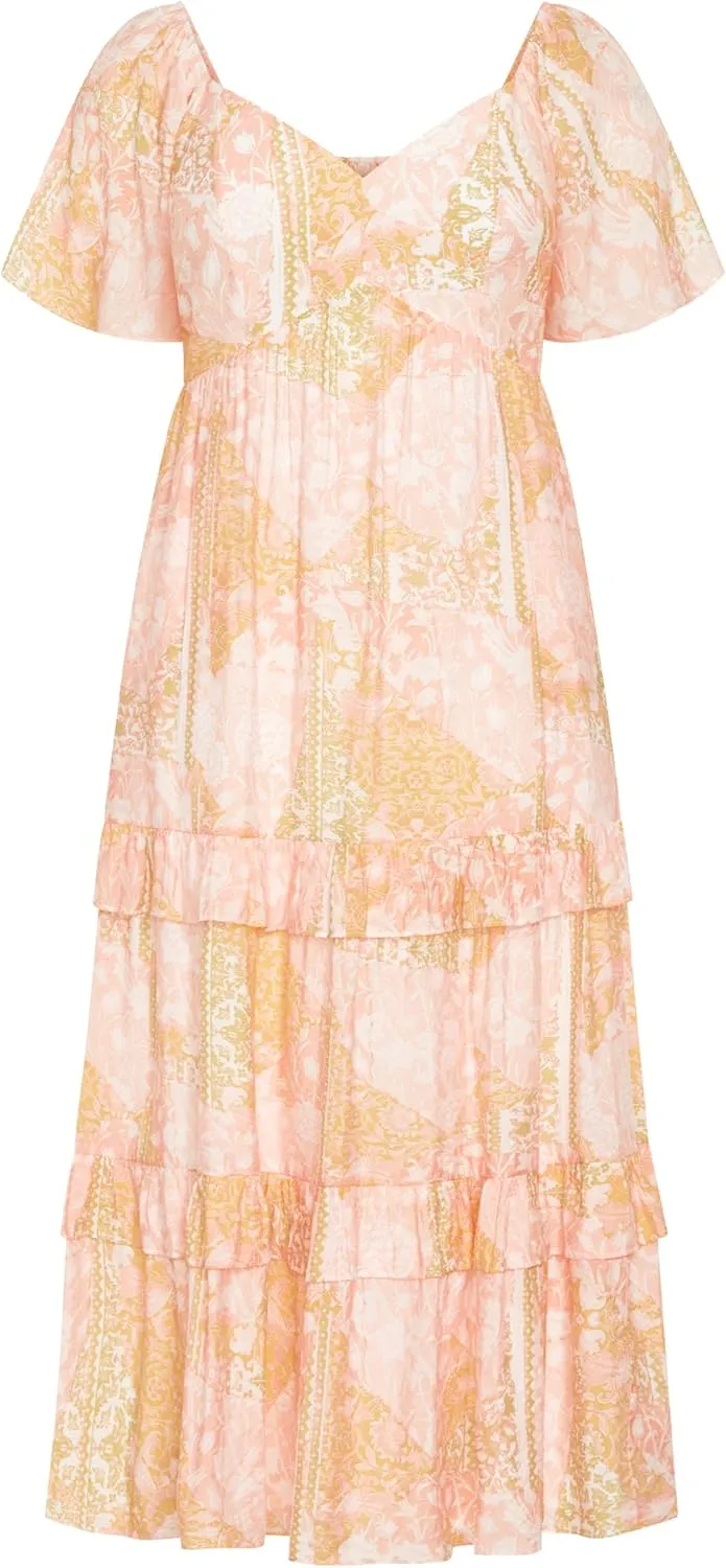 City Chic Women's Marci Print Maxi Dress