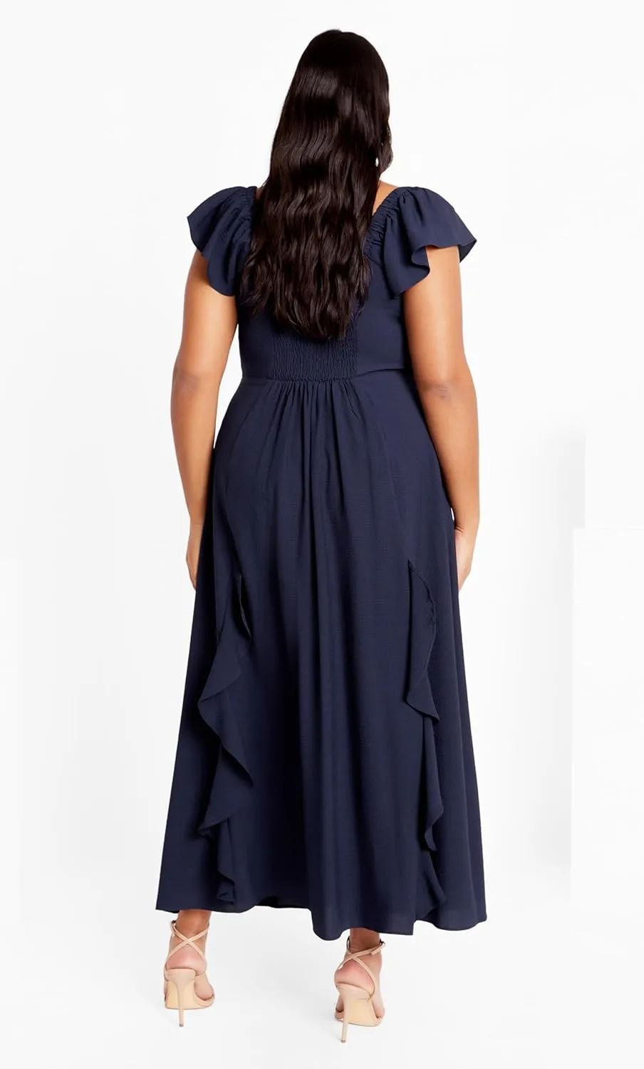 City Chic Women's Plus Size Dress - Fee Frill Maxi