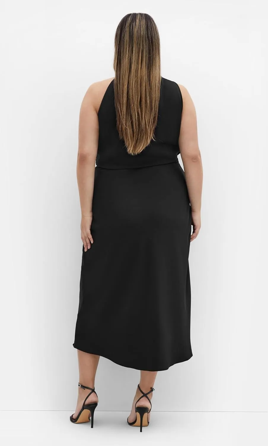 City Chic Women's Plus Size Dress-Limelight Halter Midi