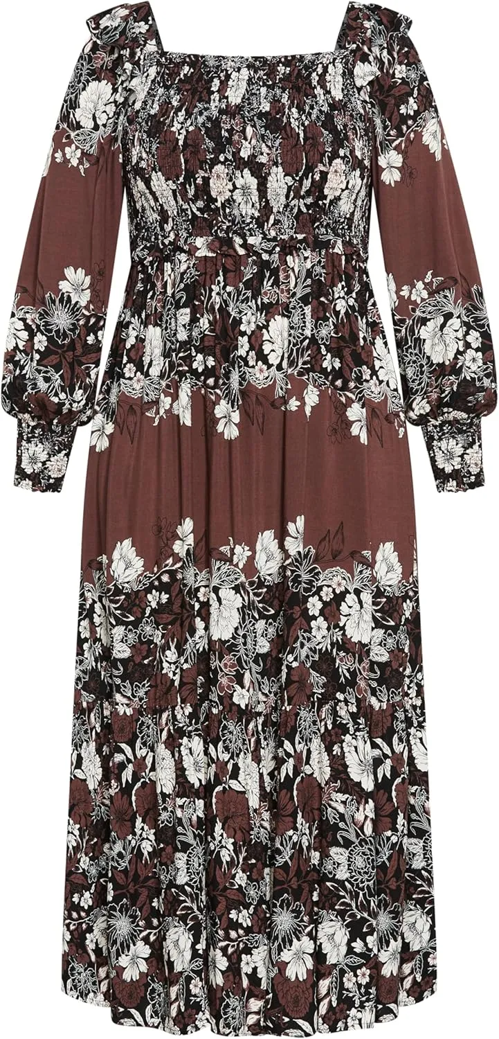 City Chic Women's Plus Size Maxi Sadie Dress