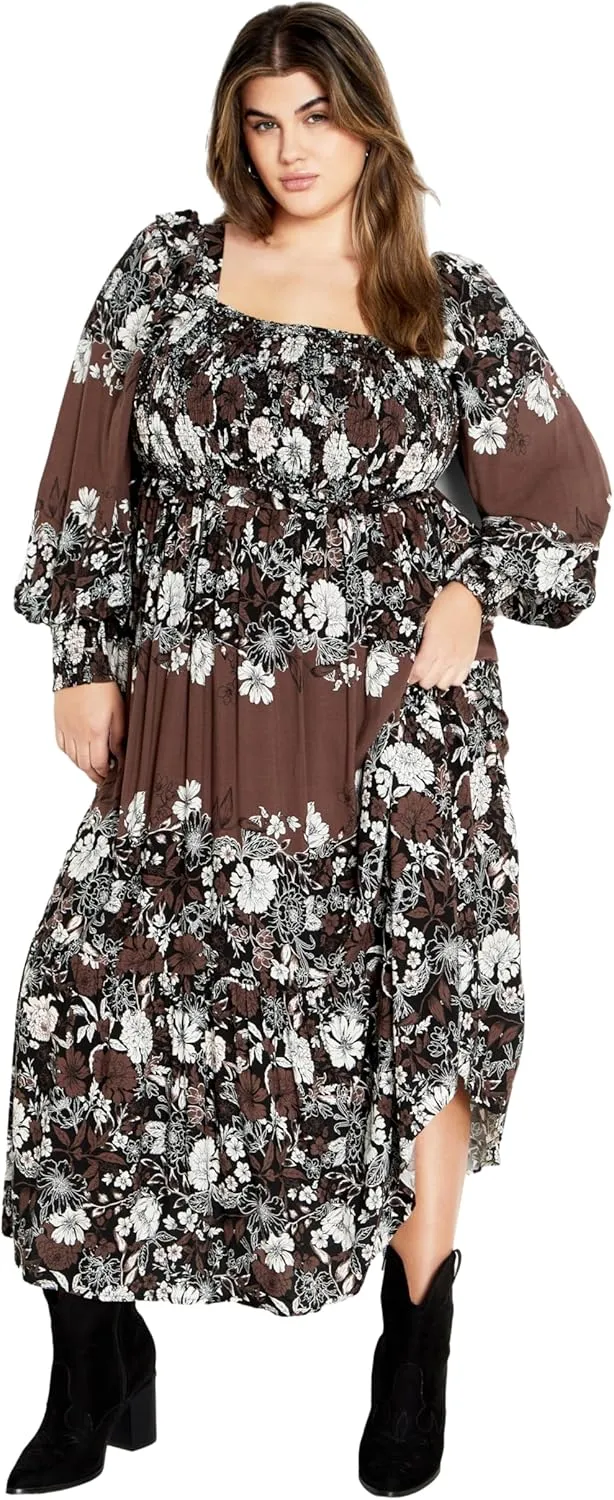 City Chic Women's Plus Size Maxi Sadie Dress