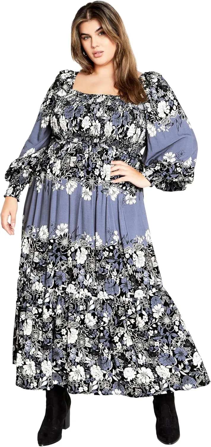 City Chic Women's Plus Size Maxi Sadie Dress