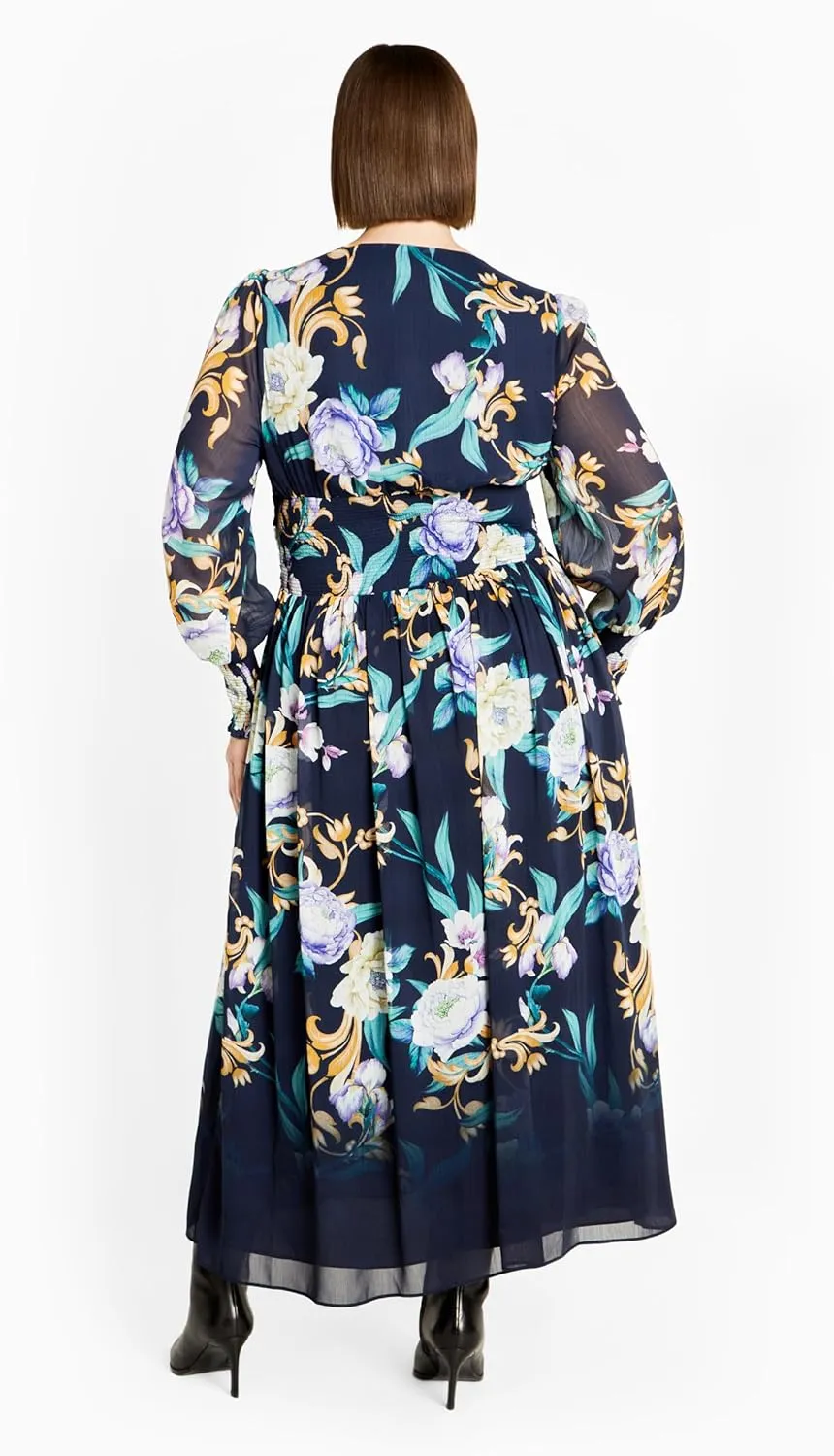 City Chic Women's Plus Size Selena Print Maxi Dress