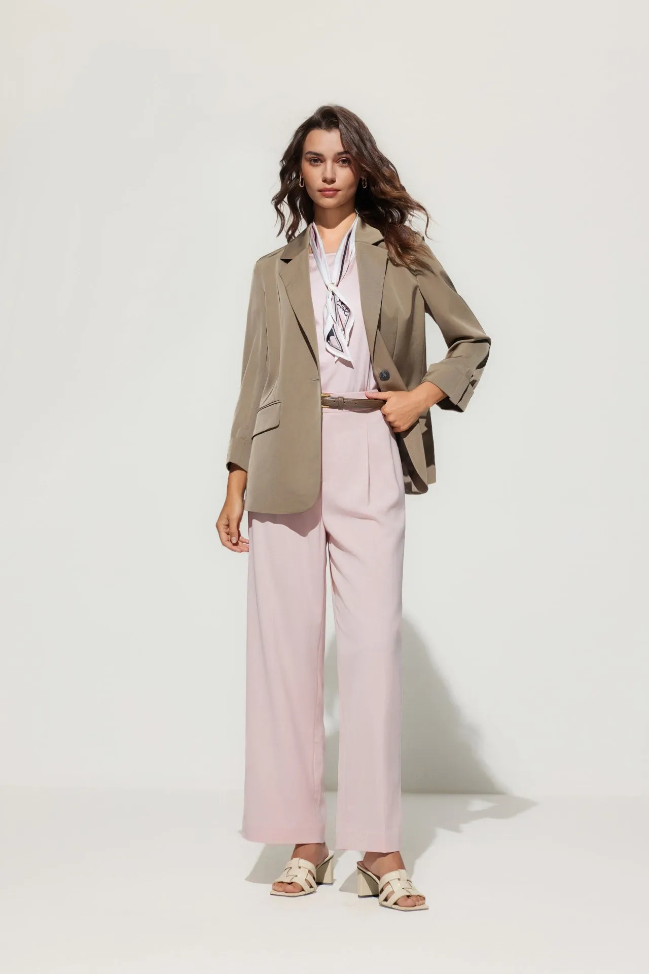 Cooling Multi-Way Stretch Relaxed Straight Leg Suit Pants