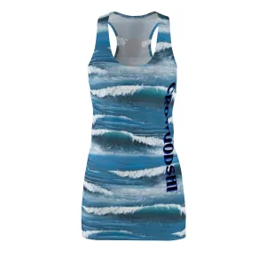 Crowgodshi Women's Ocean Breeze Racerback Dress
