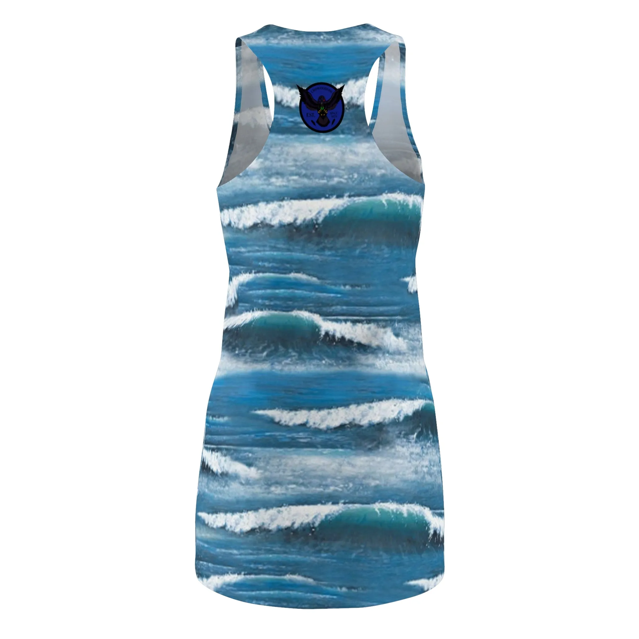 Crowgodshi Women's Ocean Breeze Racerback Dress