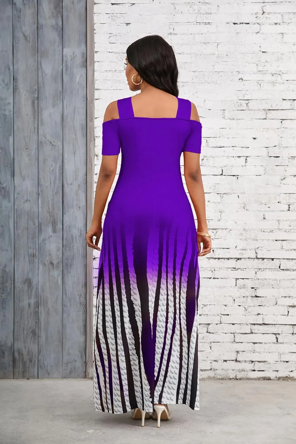 DeftSharp Sexy Stylish Graceful Beach Parties Summer Dresses Print Loose-Fit Cross-Strap Women Dress