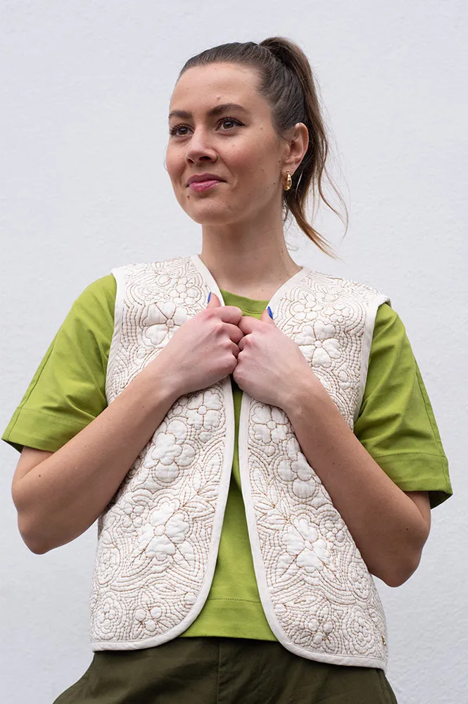 Des Petits Hauts Ricci Cream Vest