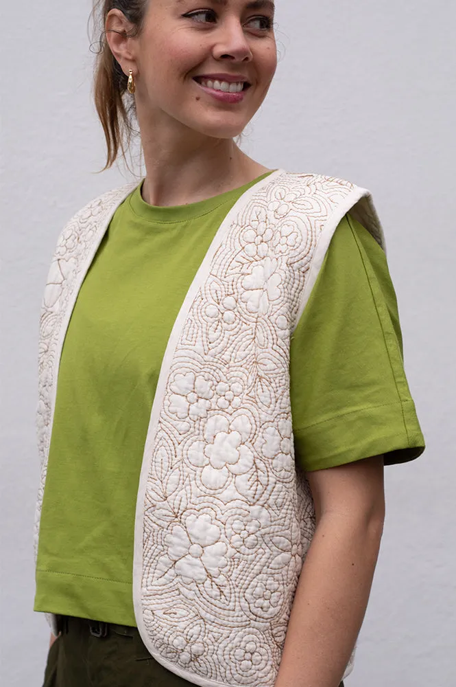 Des Petits Hauts Ricci Cream Vest