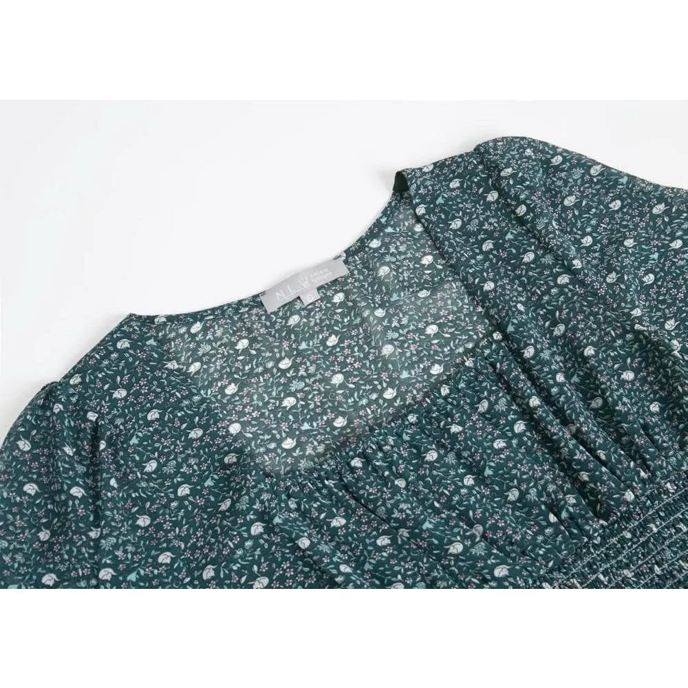 ELEGANT STYLISH GREEN MINI DRESS
