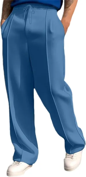 evzosrz Jogger Yoga Sweatpant for Men 2025 Lightweight Drawstring Loose Fit Pants Comfy Lounge Athletic Elastic Waist Trouser