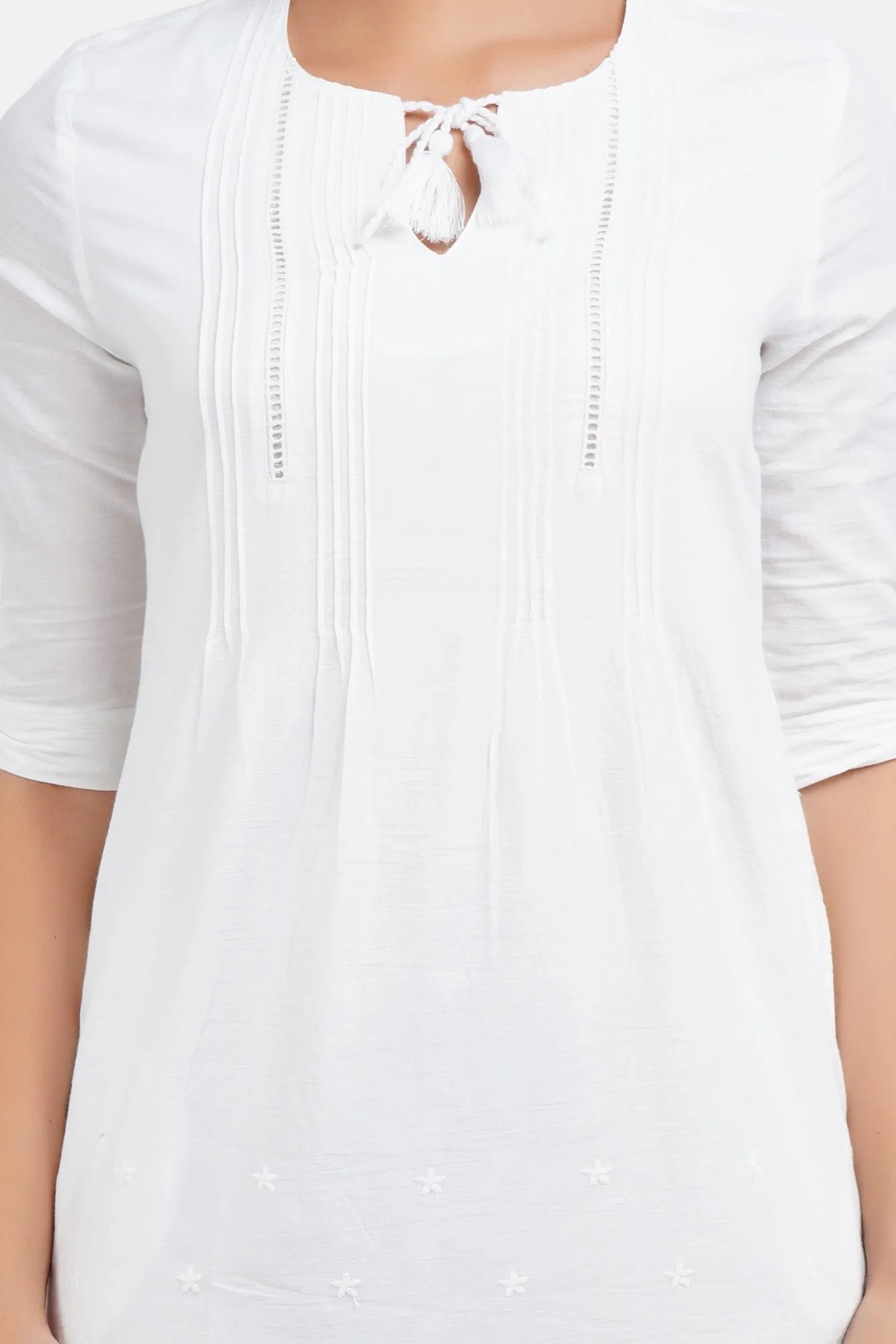 Eyelet Boho Dress