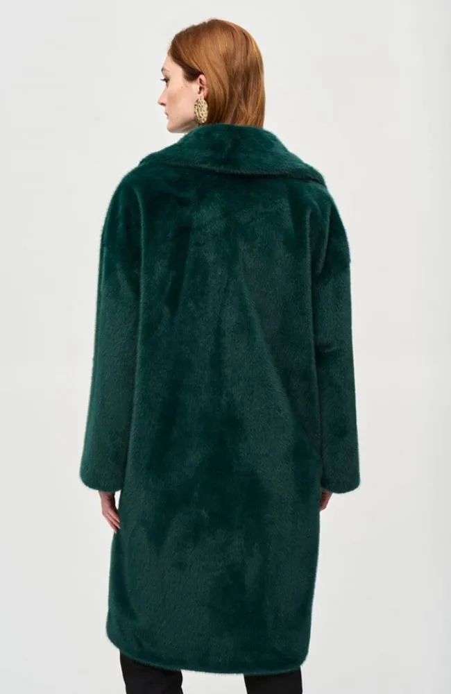 Faux Fur Straight Coat