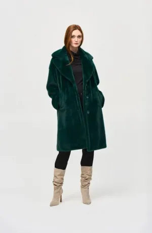 Faux Fur Straight Coat