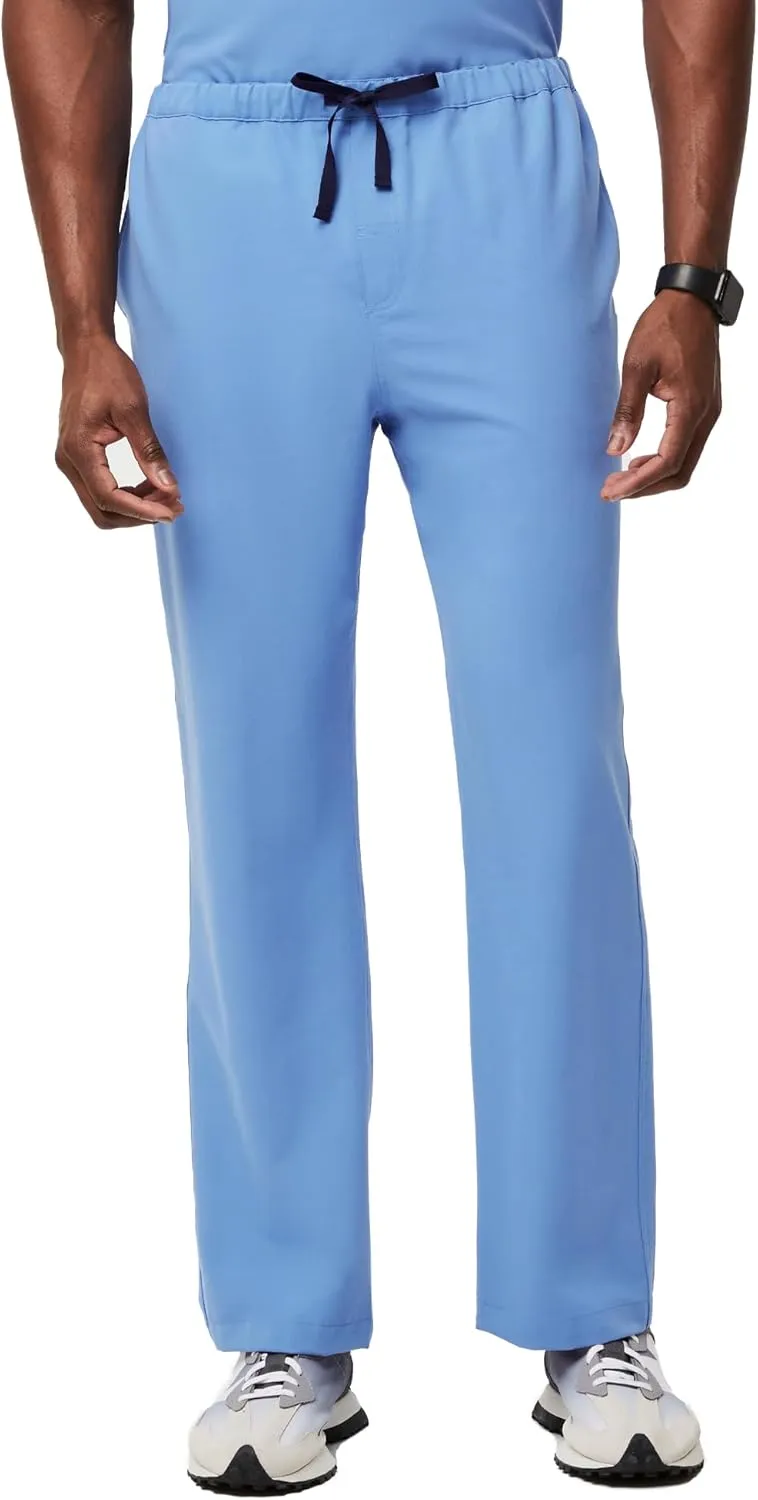 FIGS Pisco Basic Scrub Pants for Men  Structured Fit, Straight Leg, 4 Pockets, Anti-Wrinkle Mens Scrub Pants