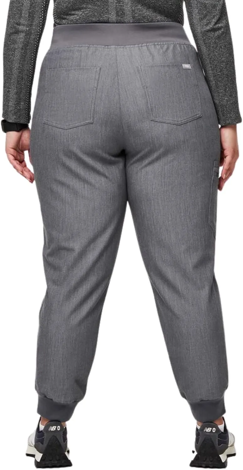 FIGS Zamora High Waisted Jogger Style Scrub Pants for Women  Slim Fit, 6 Pockets, High Rise Yoga Waistband Women Scrub Pants