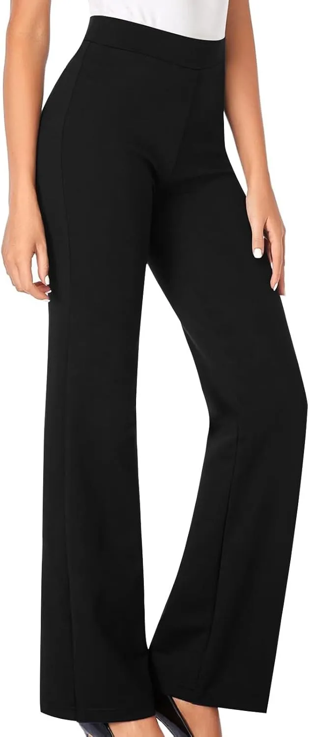 Flare Yoga Pants for Women Dressy Pants Business Casual Pants Work Office Pants High Waist Athletic Workout Leggings