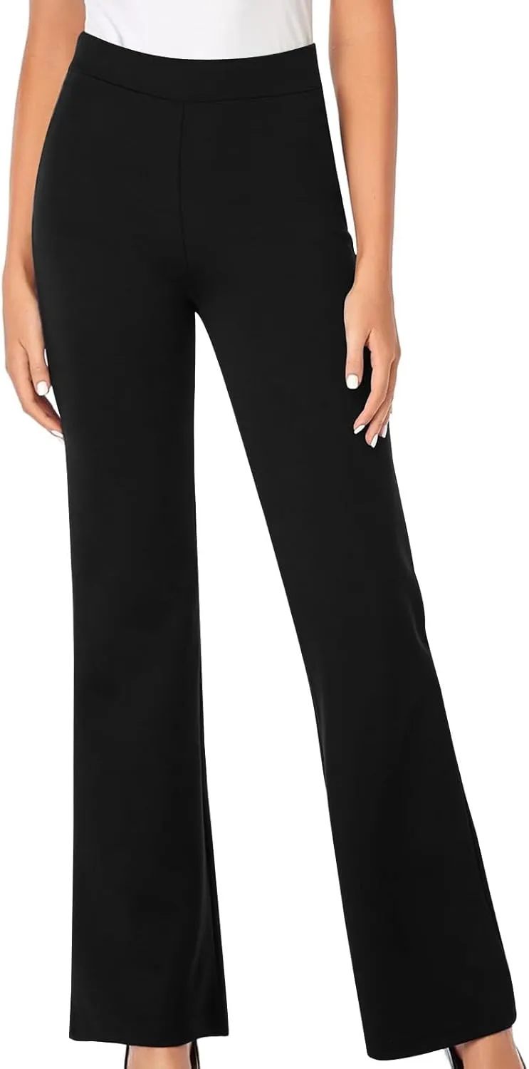 Flare Yoga Pants for Women Dressy Pants Business Casual Pants Work Office Pants High Waist Athletic Workout Leggings