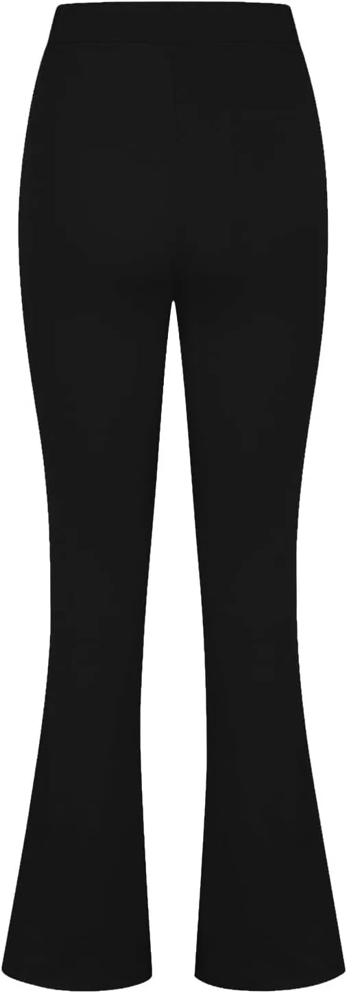 Flare Yoga Pants for Women Dressy Pants Business Casual Pants Work Office Pants High Waist Athletic Workout Leggings