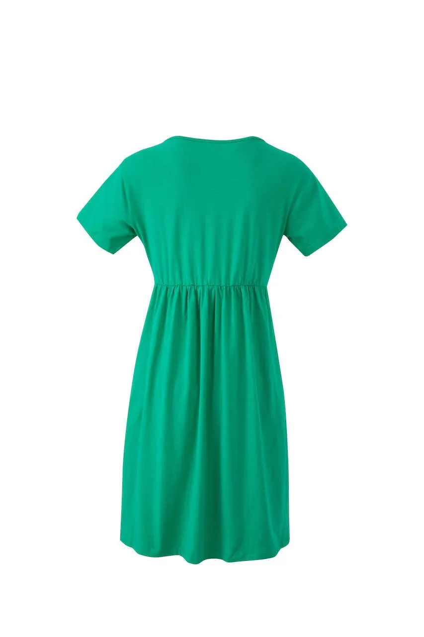 Gemma Green Breastfeeding Skater Dress