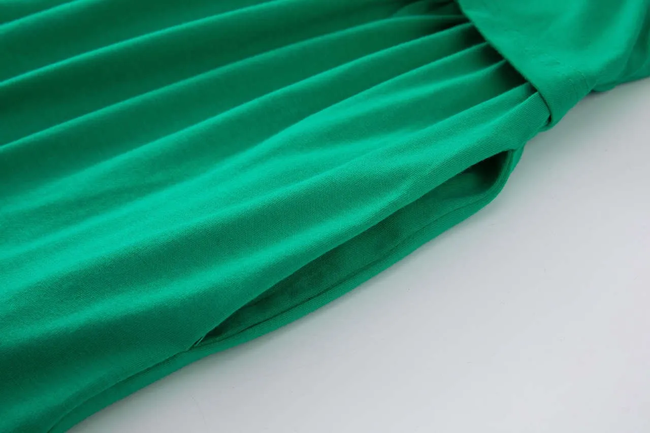Gemma Green Breastfeeding Skater Dress