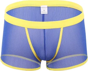GIERIDUC Men's See Through Underwear Matching Christmas Underwear Couples Men Underwear Boxer Brief High Waisted Male Thong
