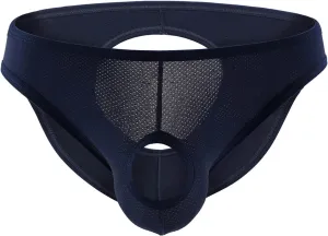 GIERIDUC Men's Sexy Fishnet See Through Underwear Organic Cotton Underwear Men Sissy Pouch Panties Men Men's Underwear Cotton