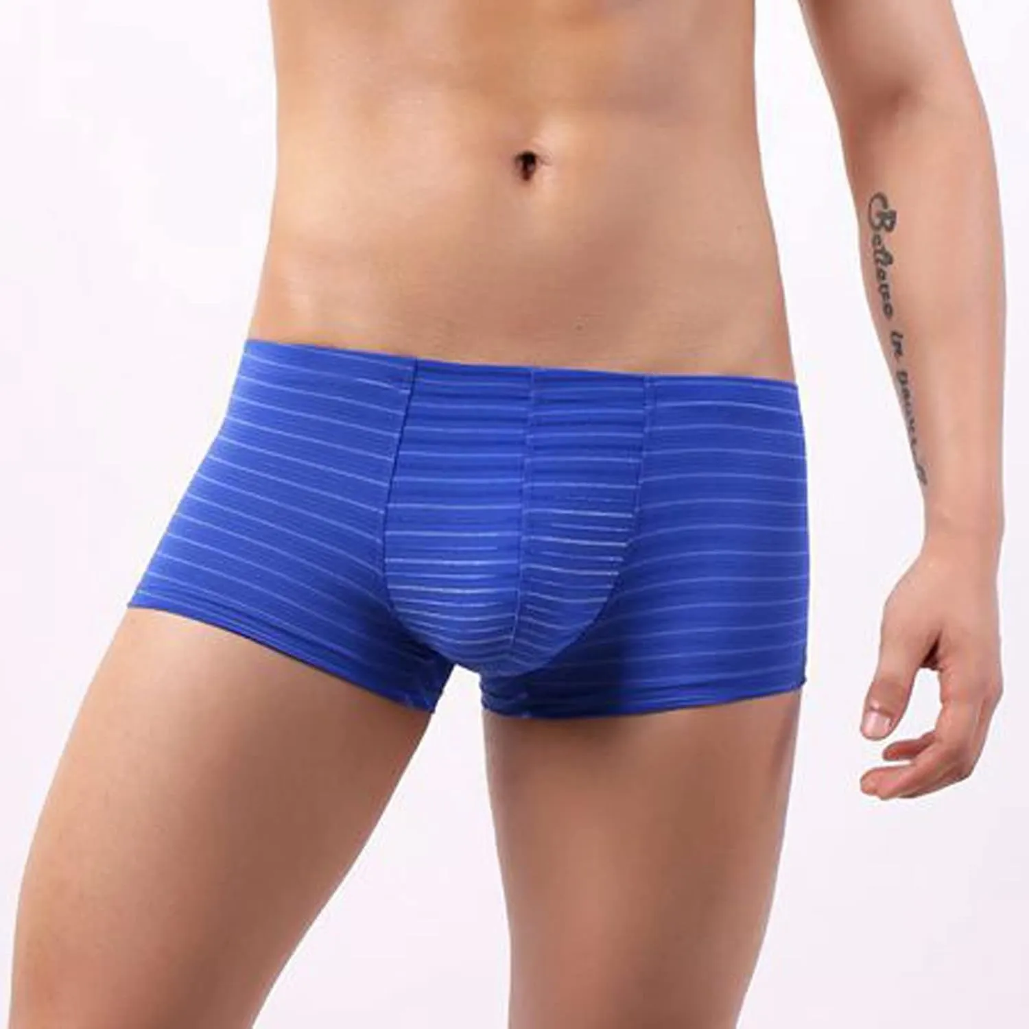 GIERIDUC Mens Underwear with Pouch Boxer Briefs Best Long Underwear for Men Mens Bulge Enhancer Insert Camouflage Underwear