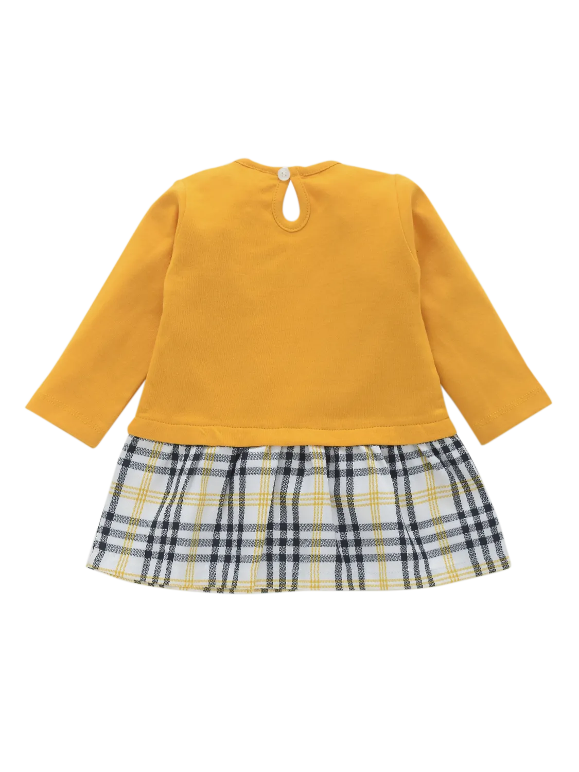 Girls Flower Check Frock