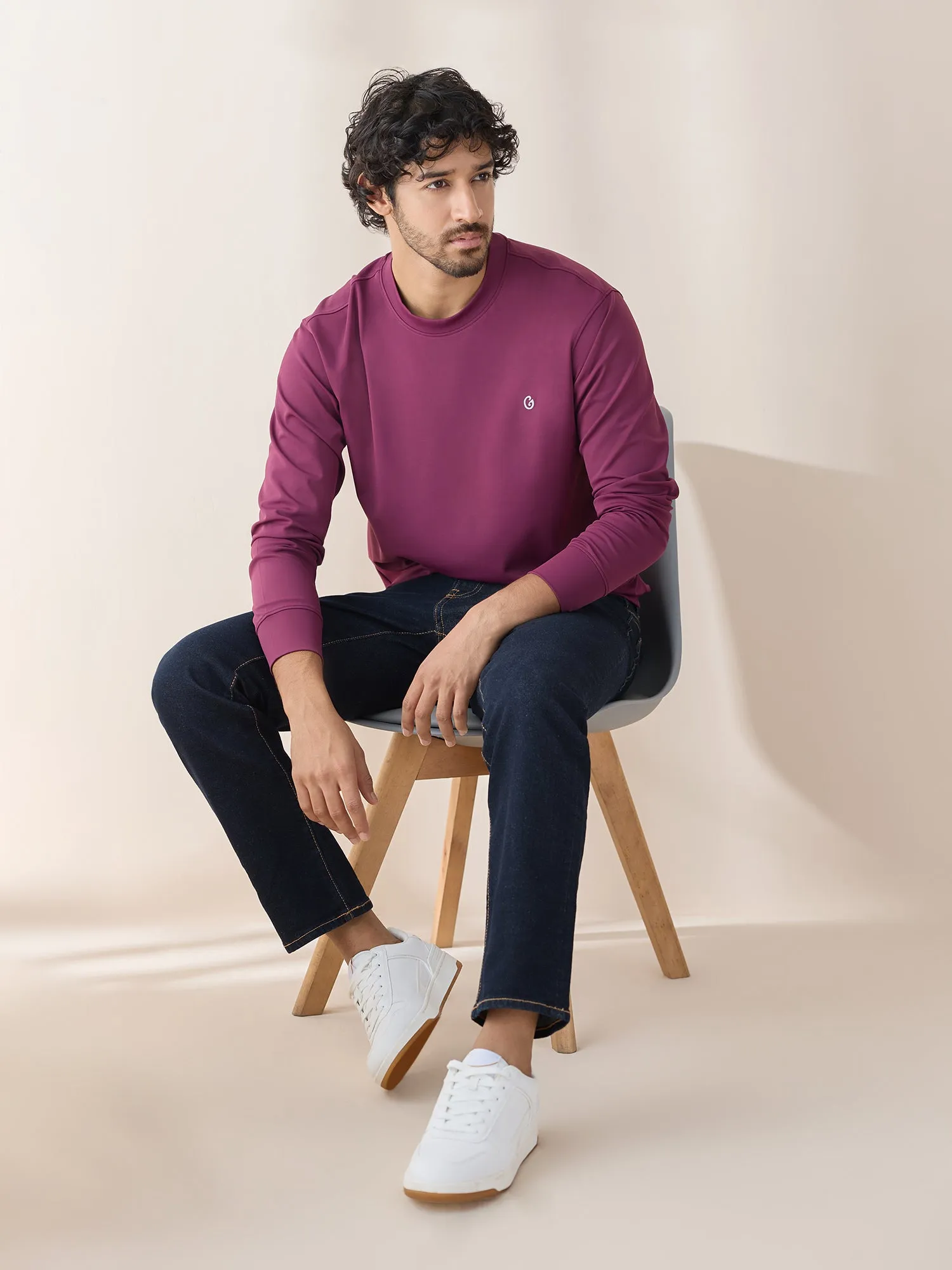 Gloot Active Sweatshirt GLA025 Plum