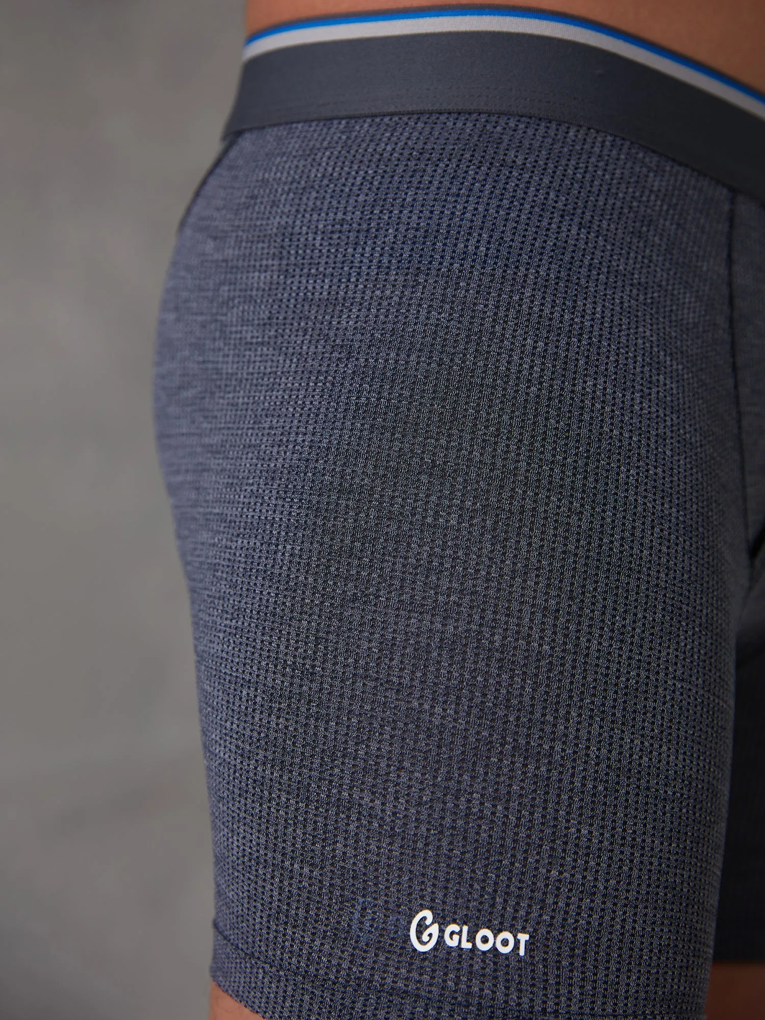 Gloot Anti-Odour, Anti-wicking & Anti Microbial Men's Active Boxer Briefs Navy