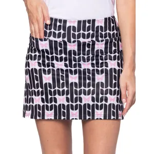 Golftini Women's Sisterhood 17.5" Golf Skort - Black Print