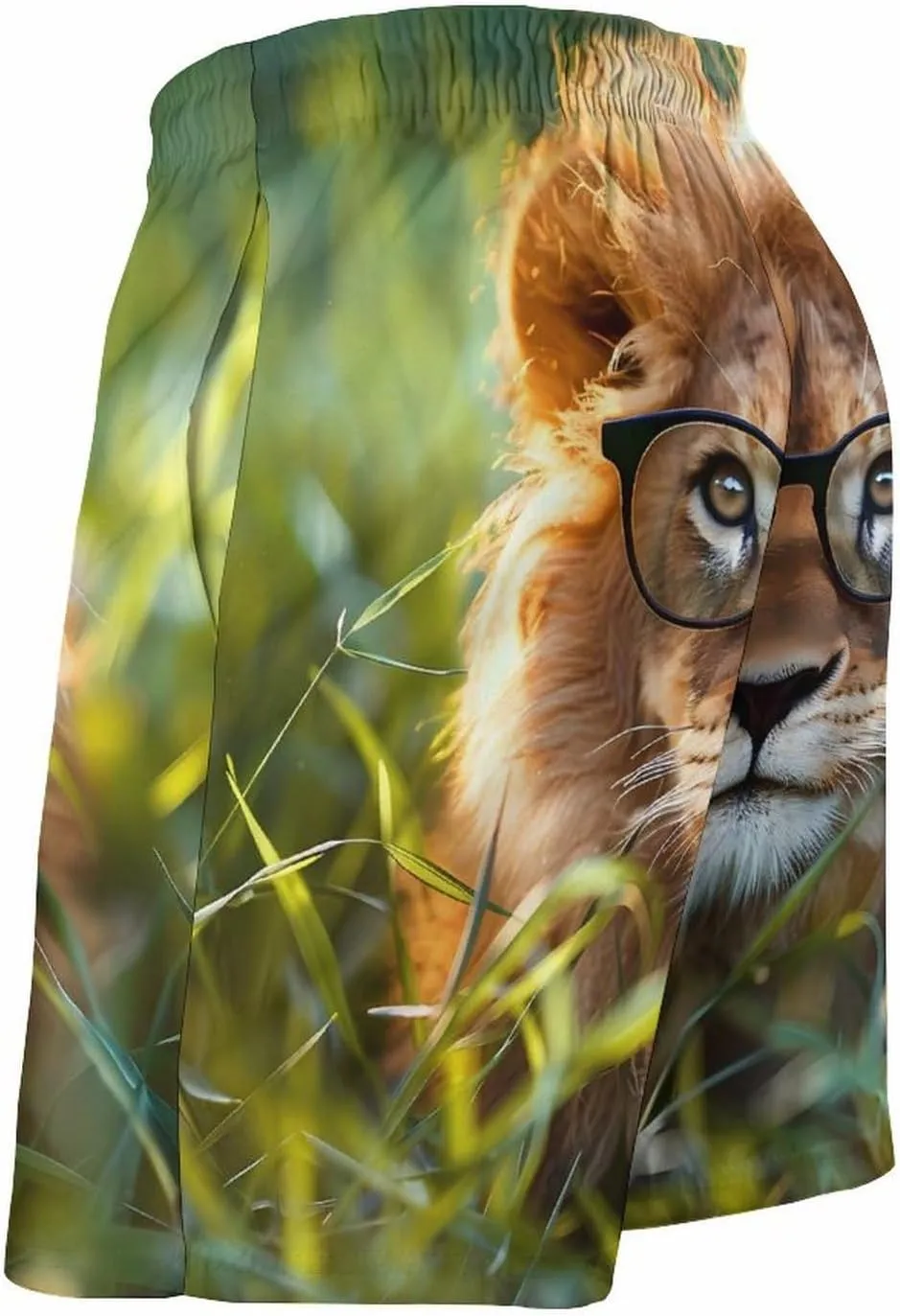 Handsome Lion Men's Swim Trunks Quick Dry Board Shorts Breathable Summer Beach Shorts Bathing Suits