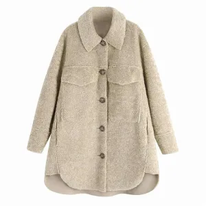 IRREGULAR FLEECE COAT