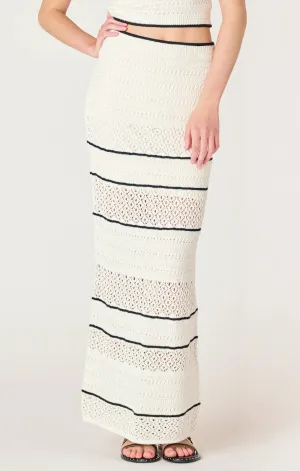 Ivory Midi Crochet Skirt 2527750 D